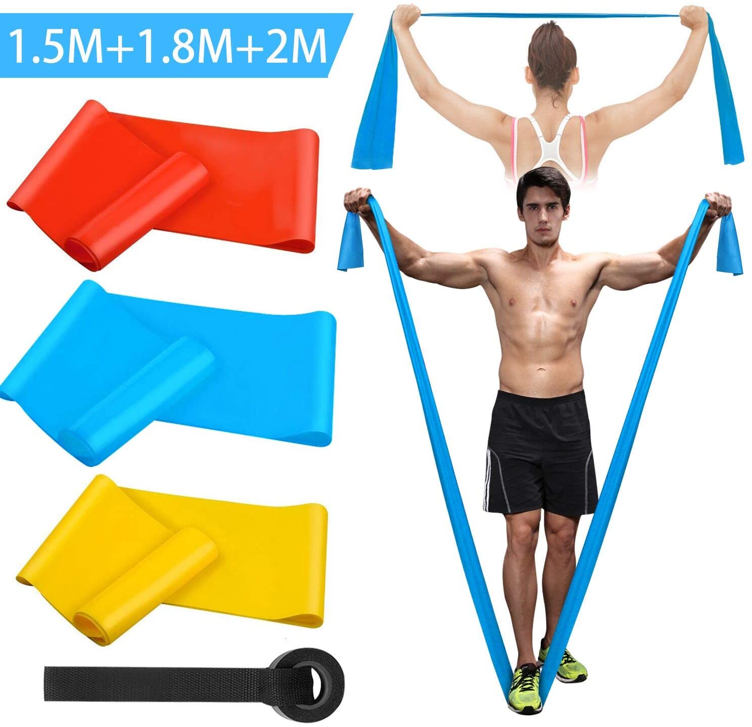 Crossfit Training Gear - 弾性フィットネスバンド 3 個レジスタンスバンド弾性フィットネステープヨガピラティスクロスフィットストレッチ筋肉トレーニング機器