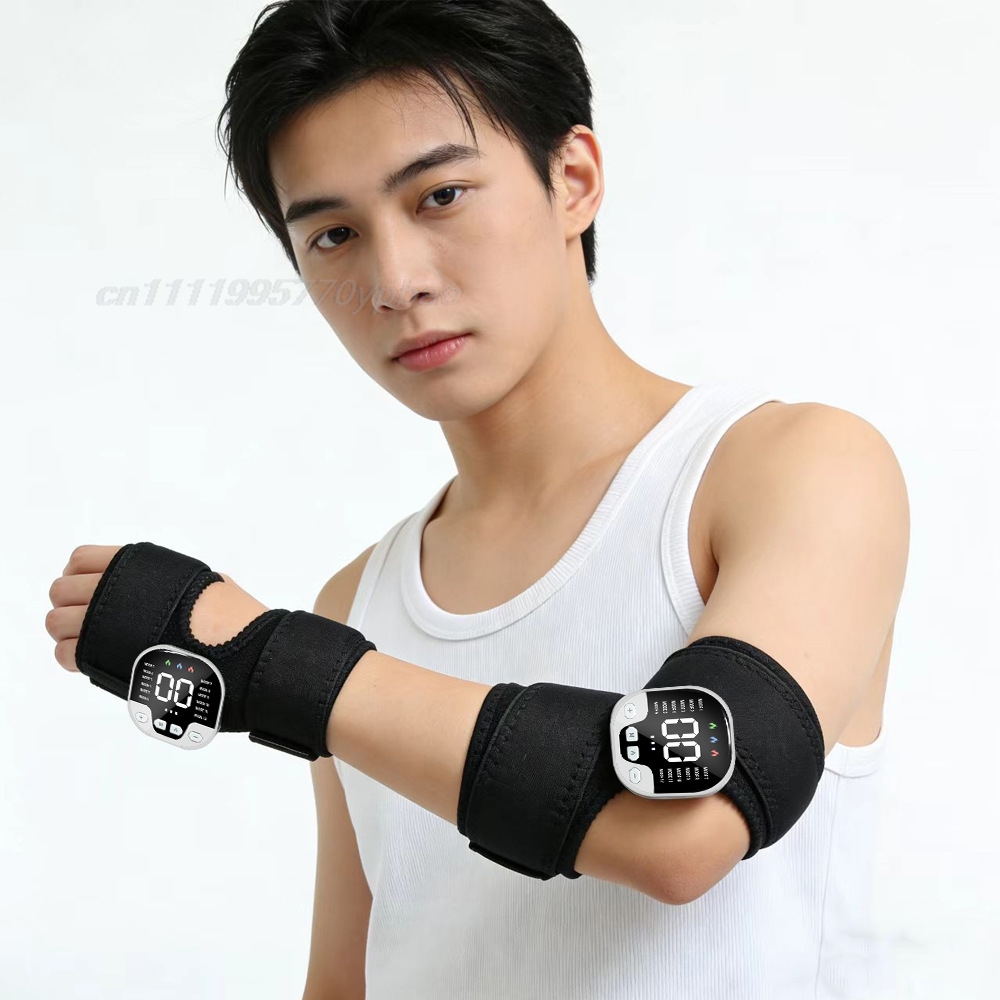EMS関節マッサージャー加熱ブレース 12モード 36段階調 - Wrist Wrap Support のレビューと価格