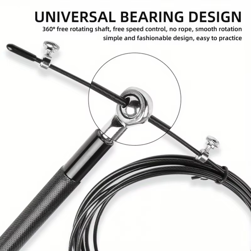 鋼線縄跳びフィットネススポーツ用品ベアリング縄跳び中学生トレ - Skipping Rope Pvc のレビューと価格
