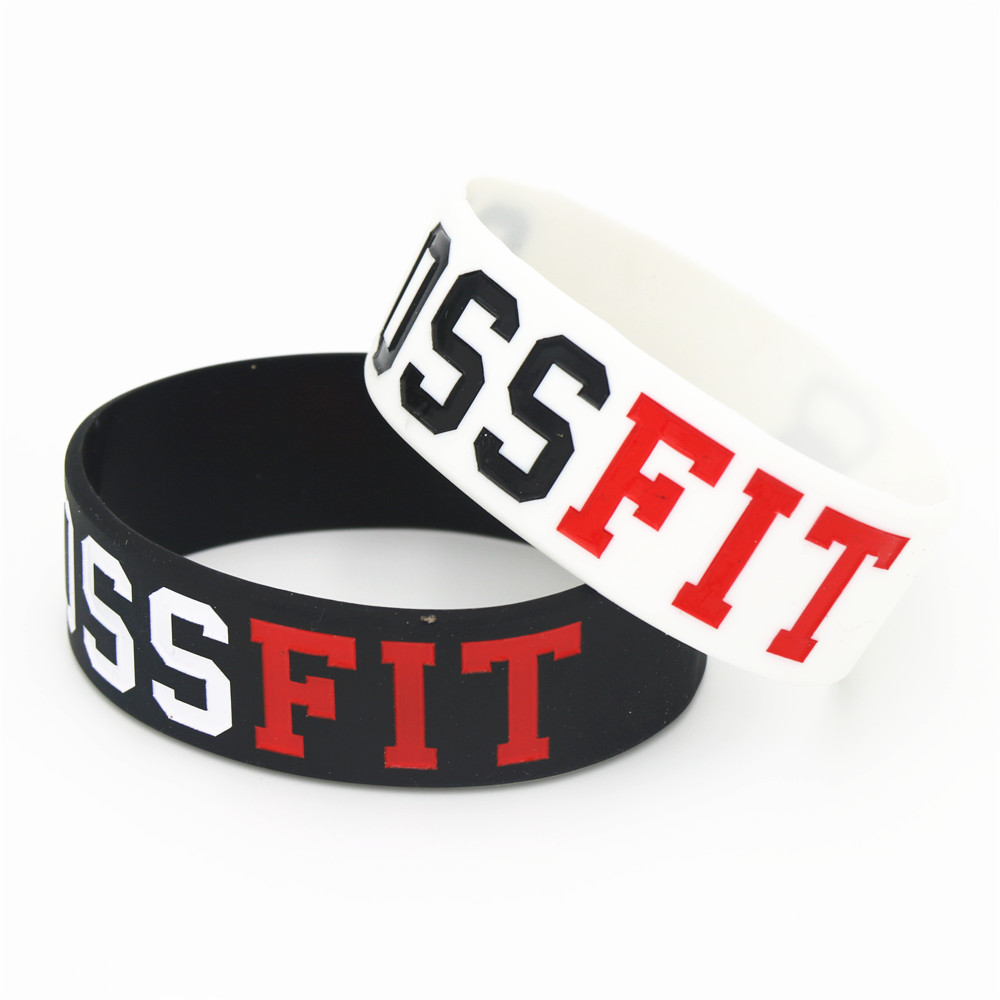 男性と女性のためのシリコンクロスブレスレット,新しいファッシ - Crossfit Training Gear のレビューと価格